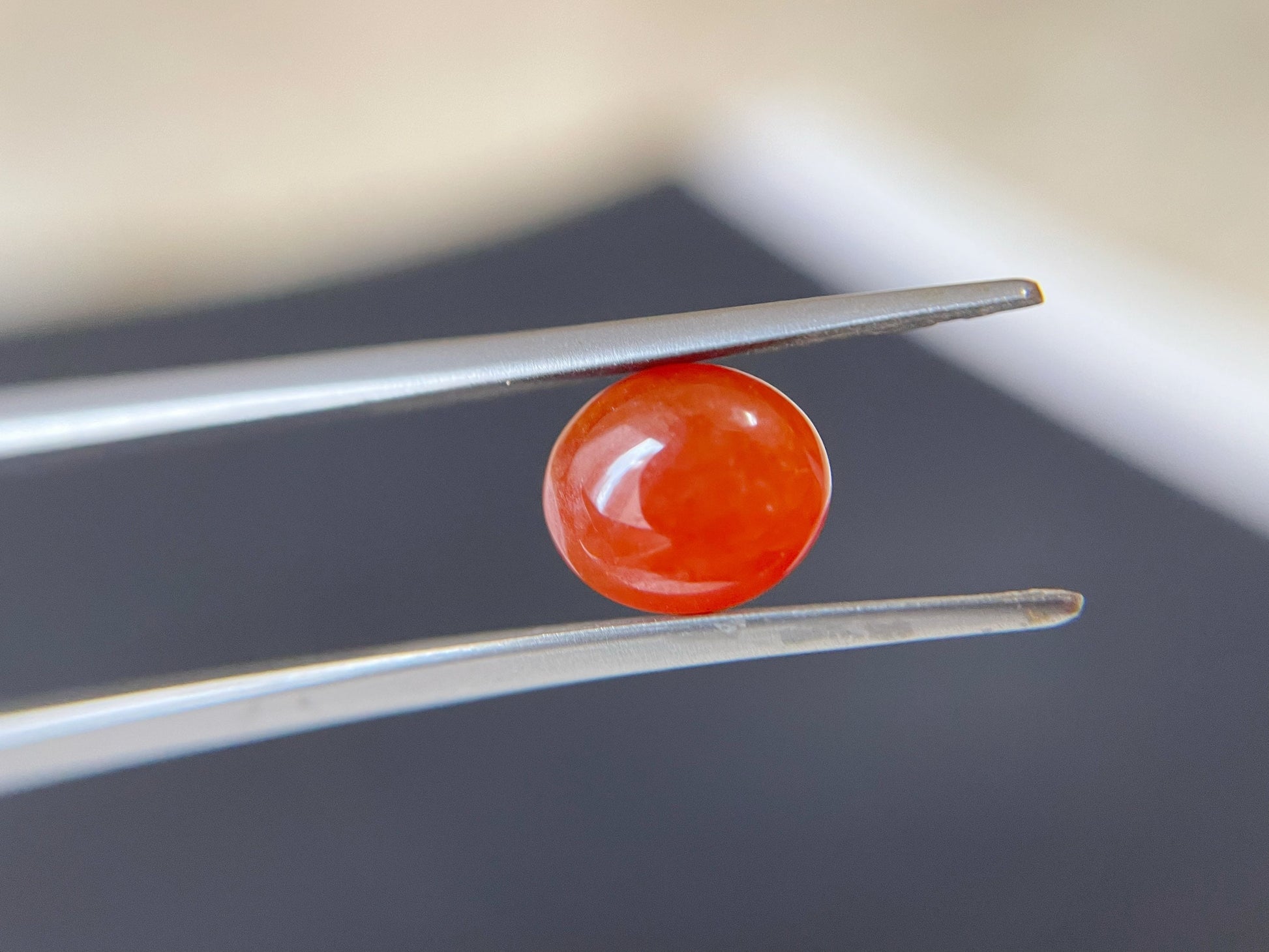 Natural Myanamr Red Jade Cabochon, 2.345 Ct for Jewelry Making