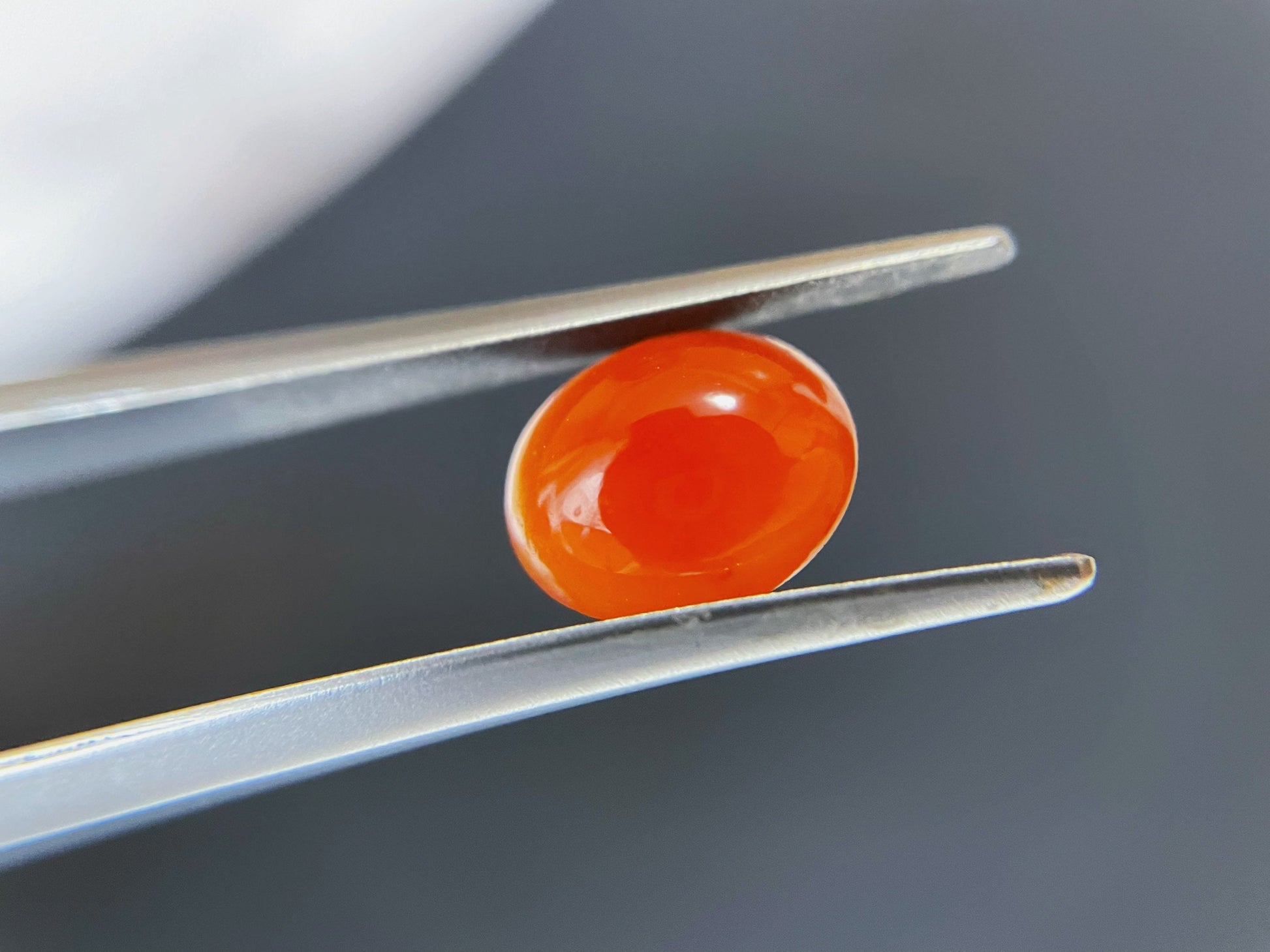 Natural Myanmar Red Icy Jade Cabochon, for Jewelry Making, 2.235 Ct