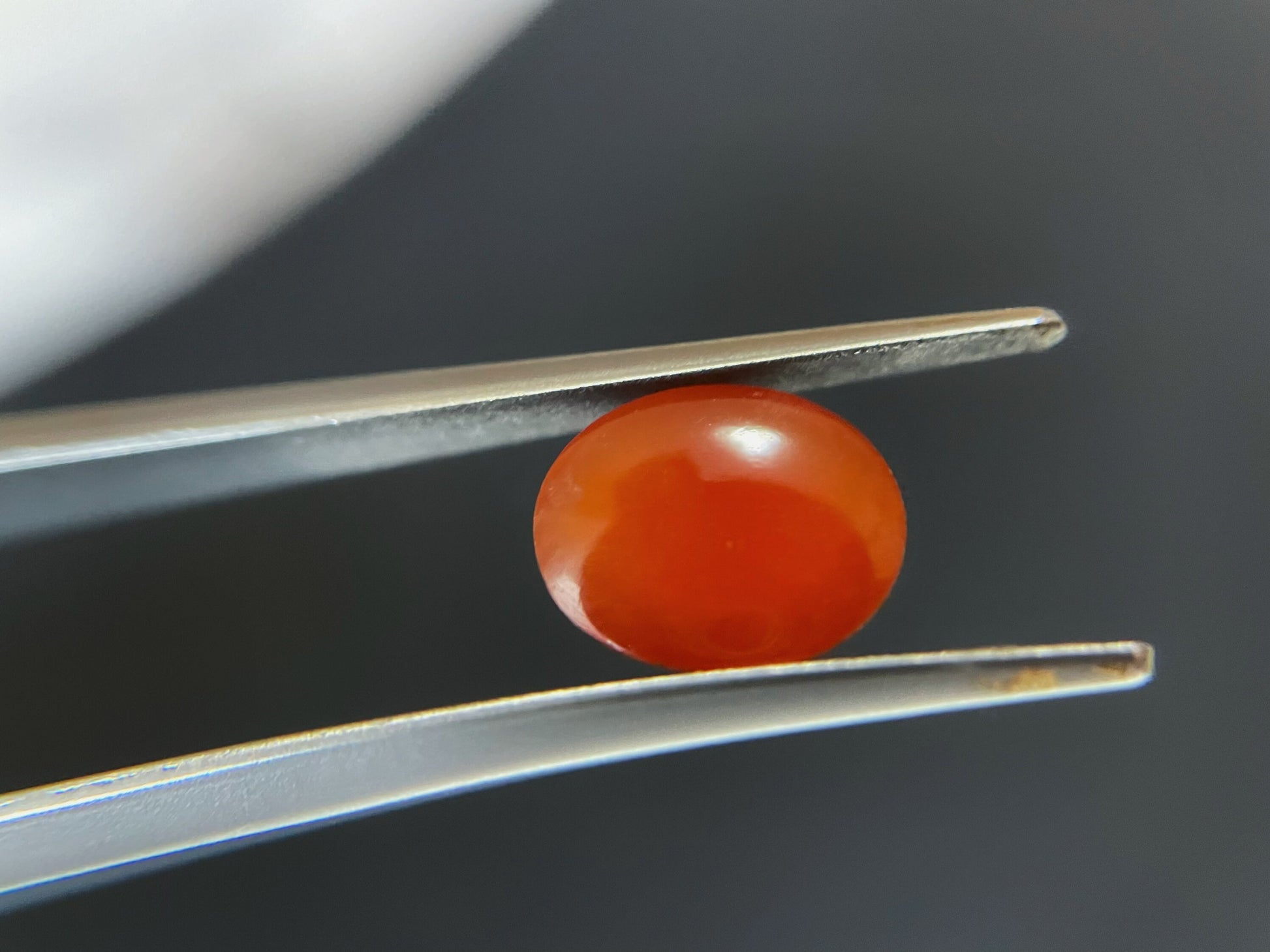 Natural Myanmar Red Icy Jade Cabochon, for Jewelry Making, 2.235 Ct