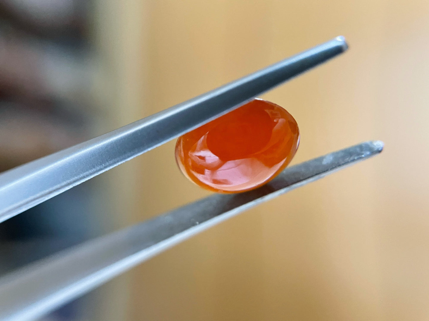 Natural Myanmar Red Icy Jade Cabochon, for Jewelry Making, 2.235 Ct