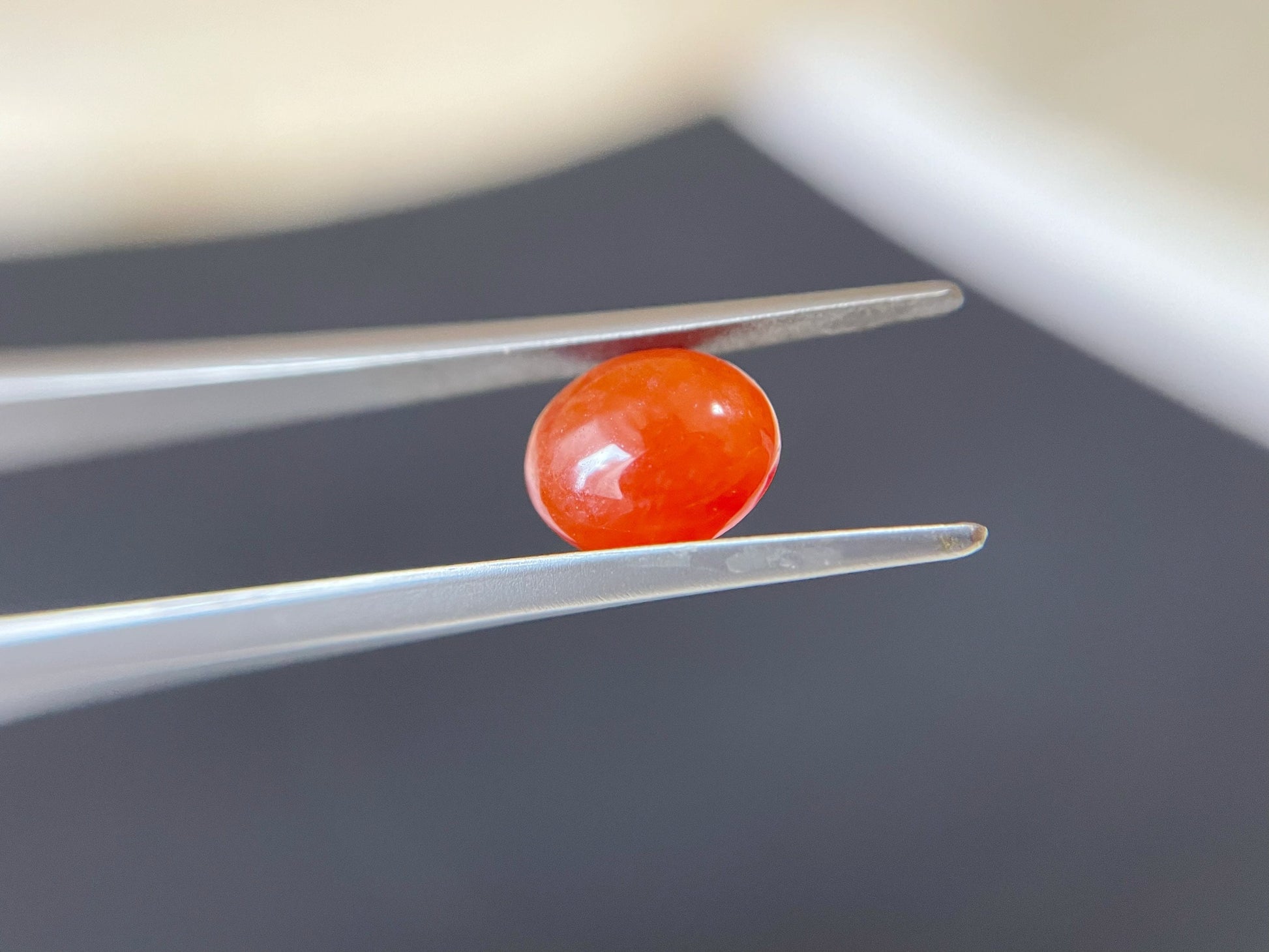 Natural Myanamr Red Jade Cabochon, 2.345 Ct for Jewelry Making