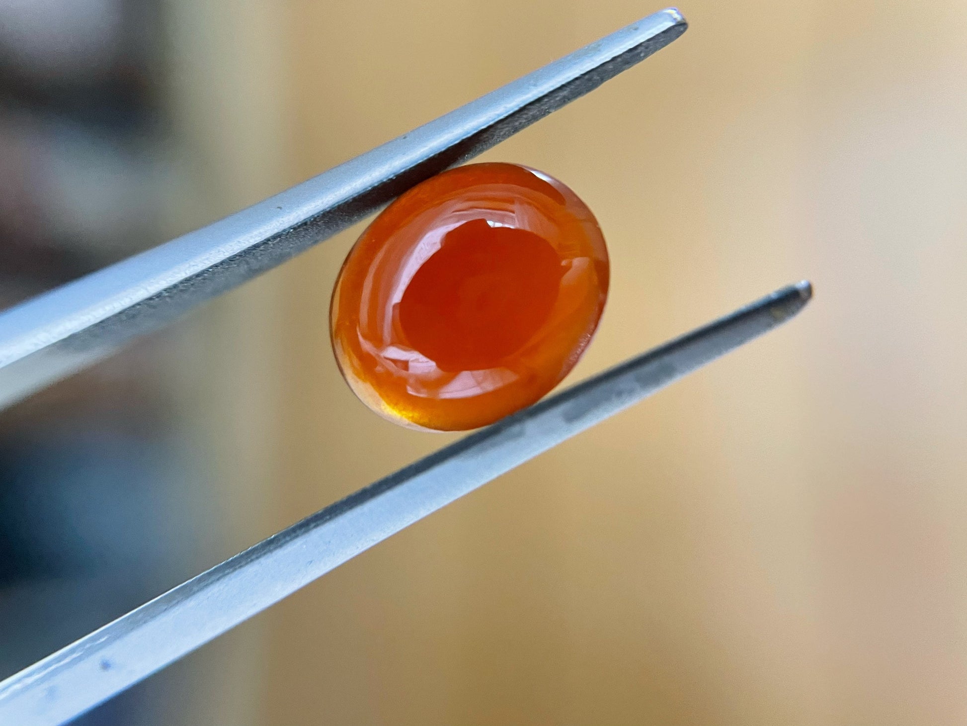 Natural Myanmar Red Icy Jade Cabochon, for Jewelry Making, 2.235 Ct