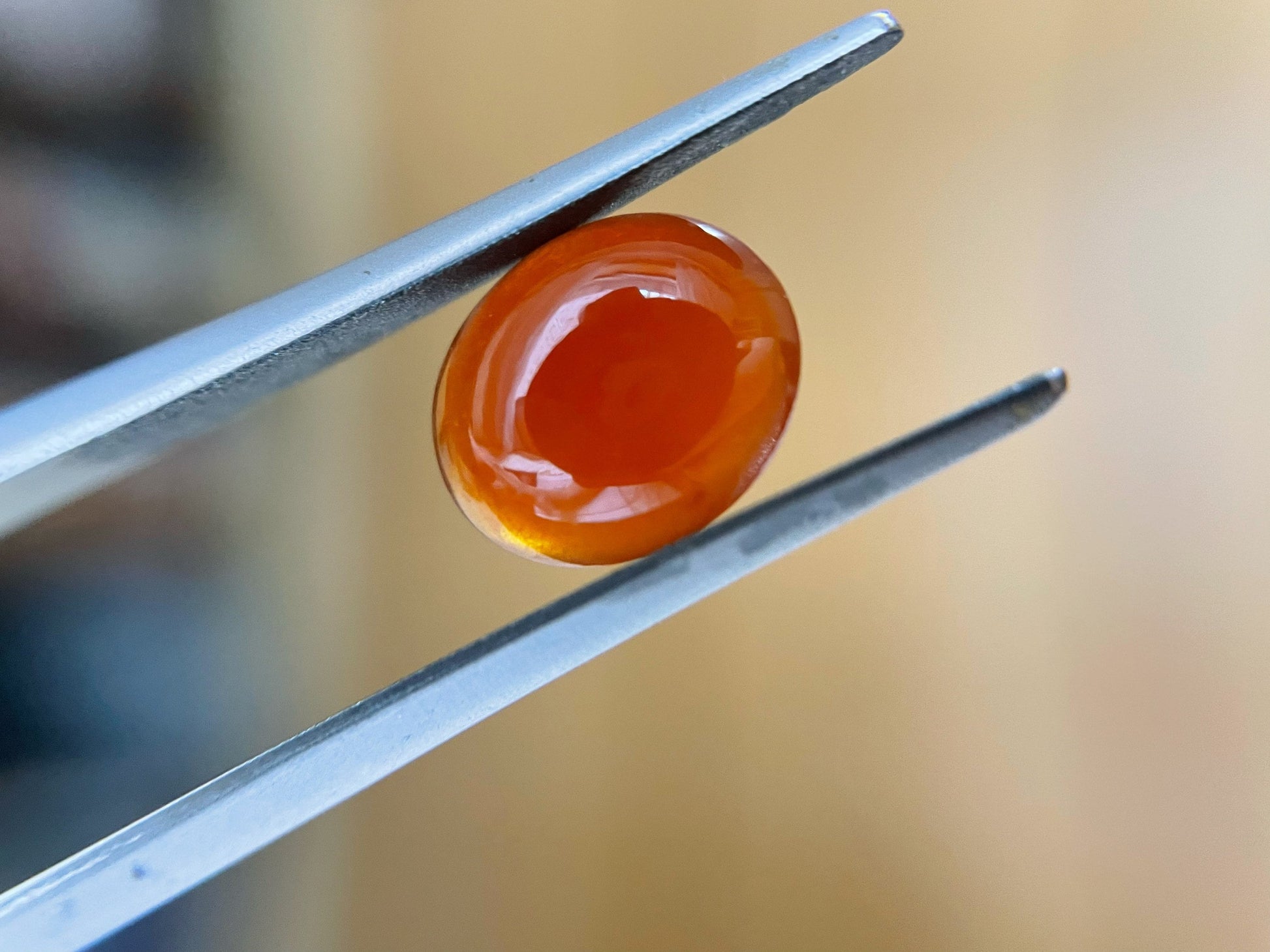 Natural Myanmar Red Icy Jade Cabochon, for Jewelry Making, 2.235 Ct