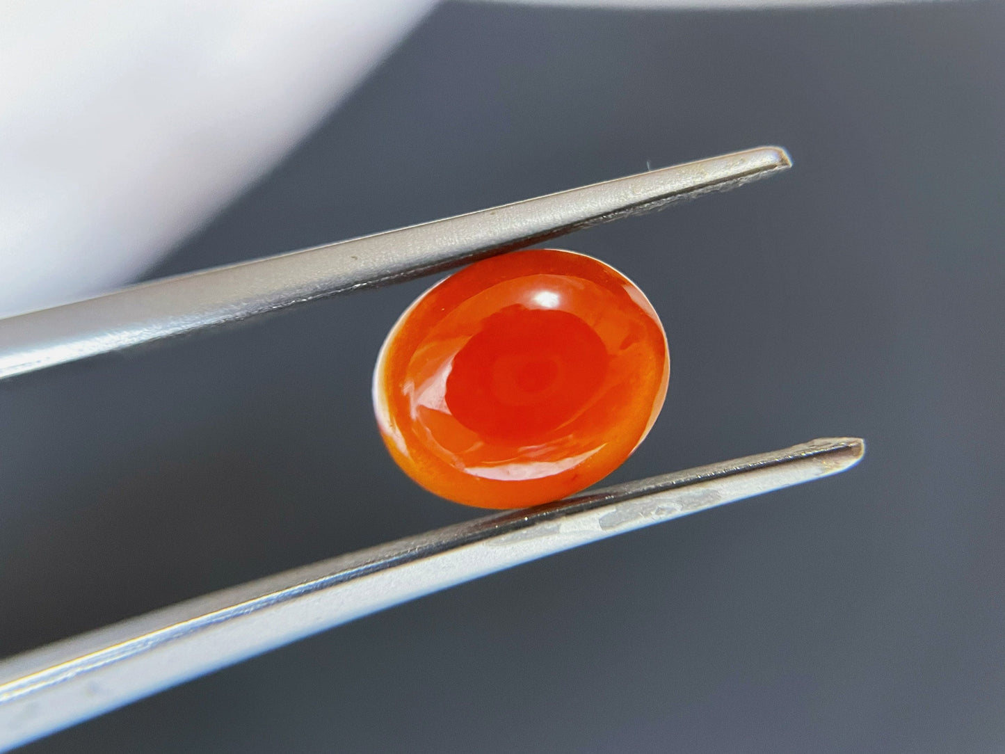 Natural Myanmar Red Icy Jade Cabochon, for Jewelry Making, 2.235 Ct