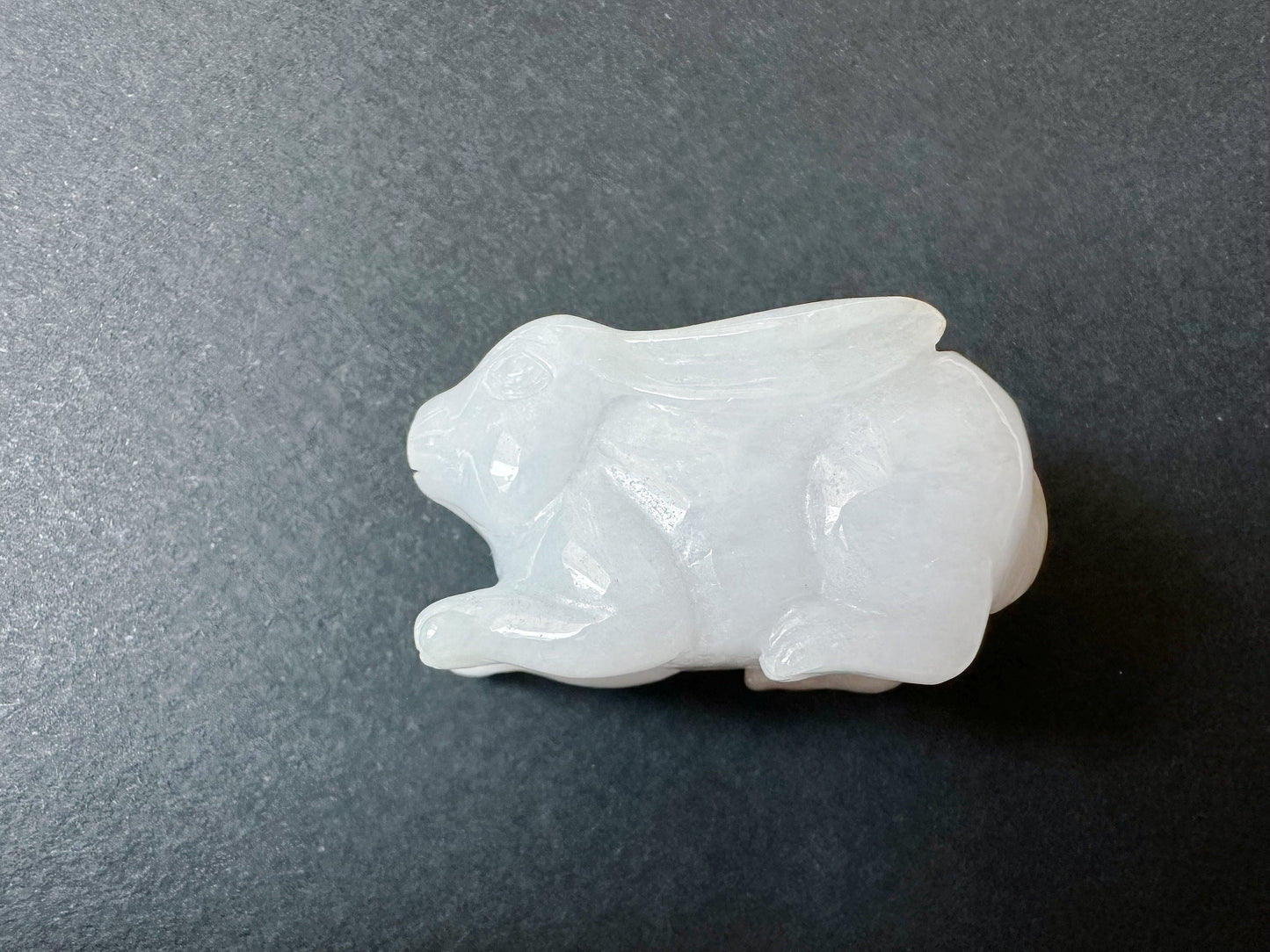 177.5 Ct - A-Grade Type A Natural Myanmar White  Rabbit Loose Jadeite, Big Bunny Jade, Year of Rabbit