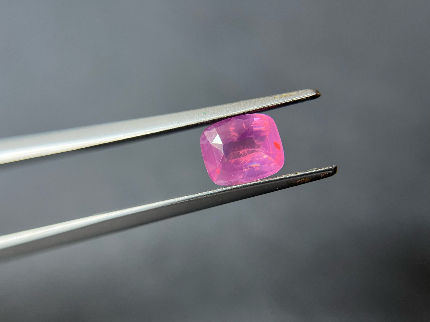 1.19 Ct - Certified Natural Dreamy Pink Cushion Mahenge Spinel, Iridescent Pink Color Tanzania Spinel, Jewellery Making