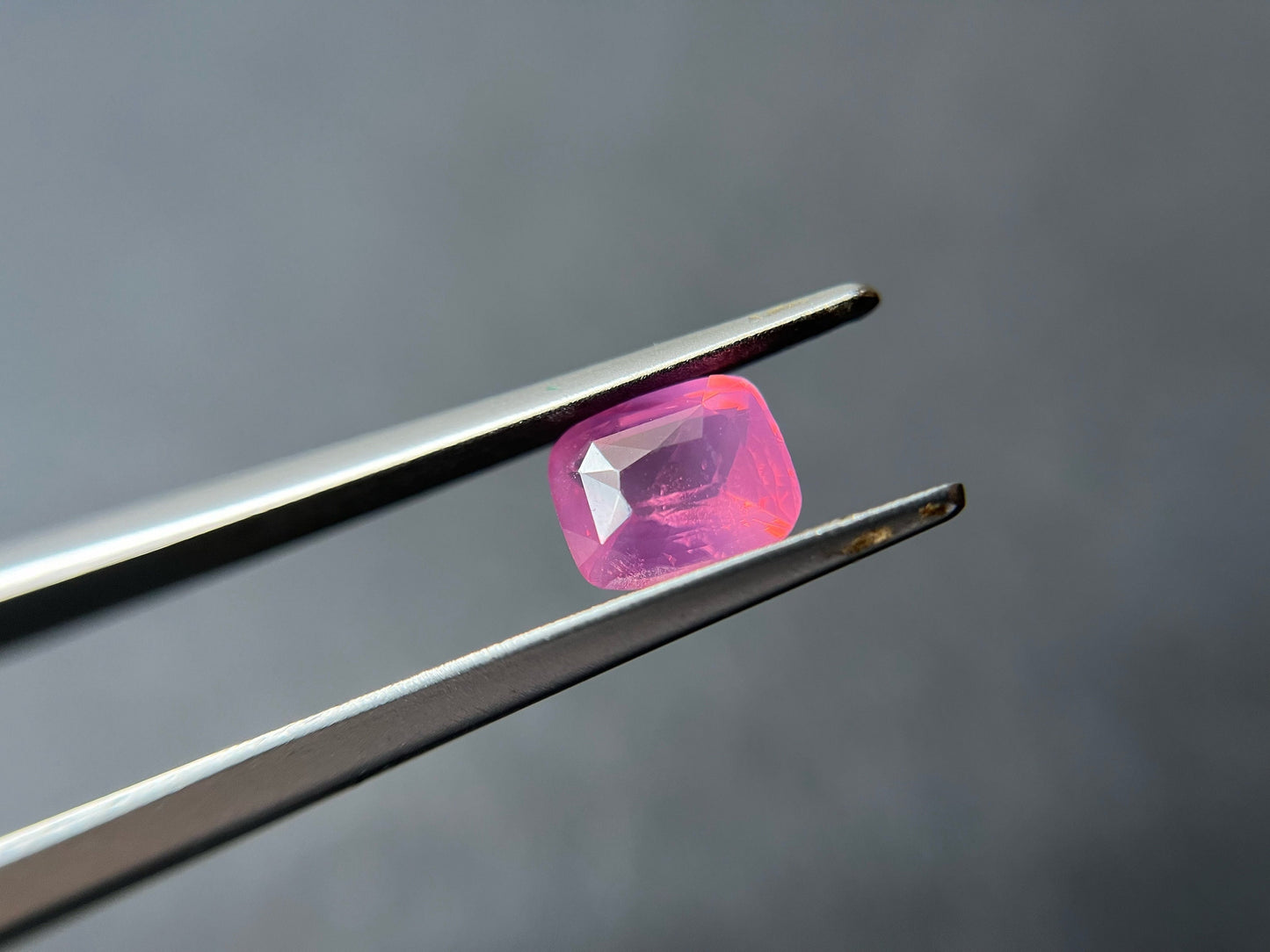 1.19 Ct - Certified Natural Dreamy Pink Cushion Mahenge Spinel, Iridescent Pink Color Tanzania Spinel, Jewellery Making