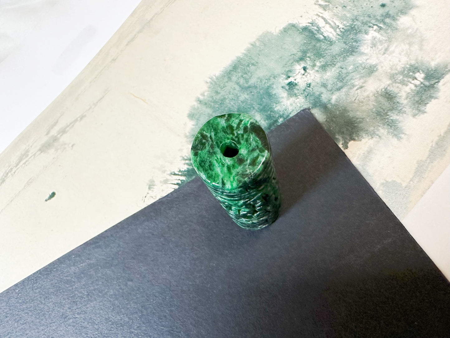 Natural Myanmar Intense Green Jade Pendant