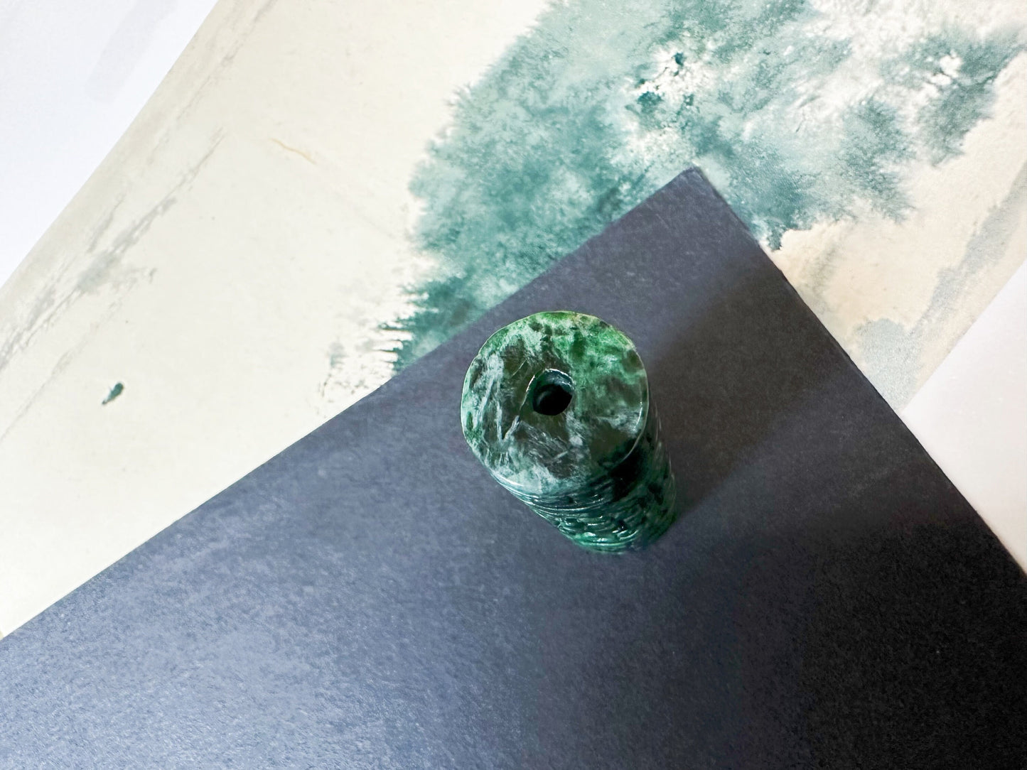 Natural Myanmar Intense Green Jade Pendant