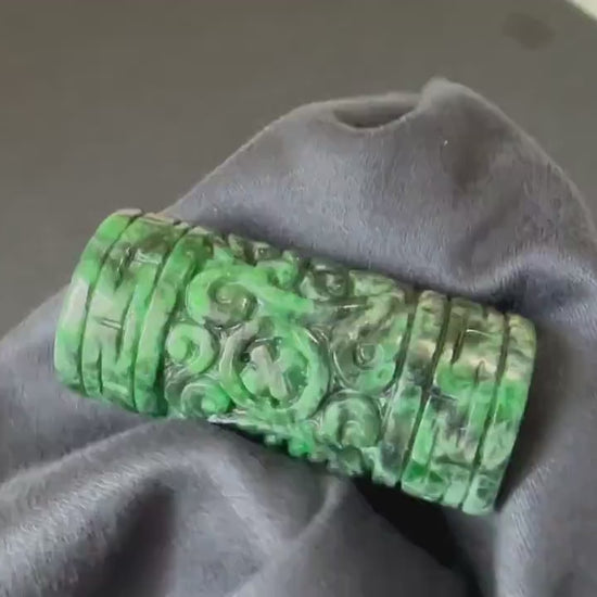 Natural Myanmar Intense Green Jade Pendant