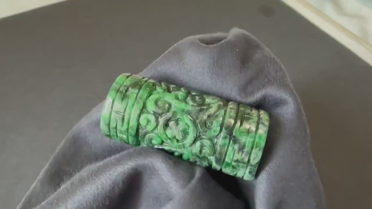 Natural Myanmar Intense Green Jade Pendant