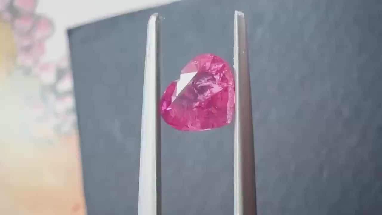 Certified Natural Hot Pink Mahenge Spinel, Unheated Loose Gemstone for Bespoke Engagement Ring, Tanzanian Precision Cut