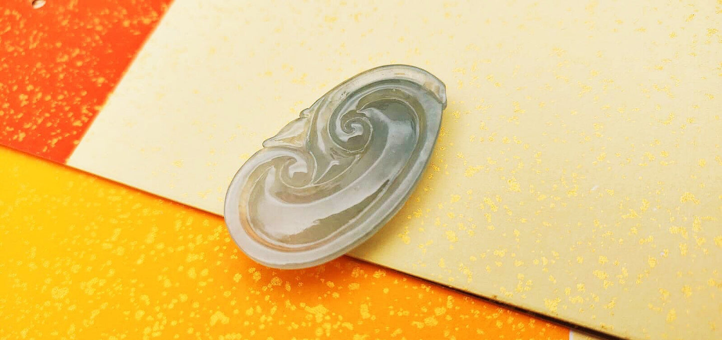 Translucent Jadeite Ruyi Pendant