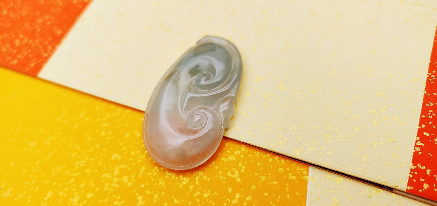 Translucent Jadeite Ruyi Pendant