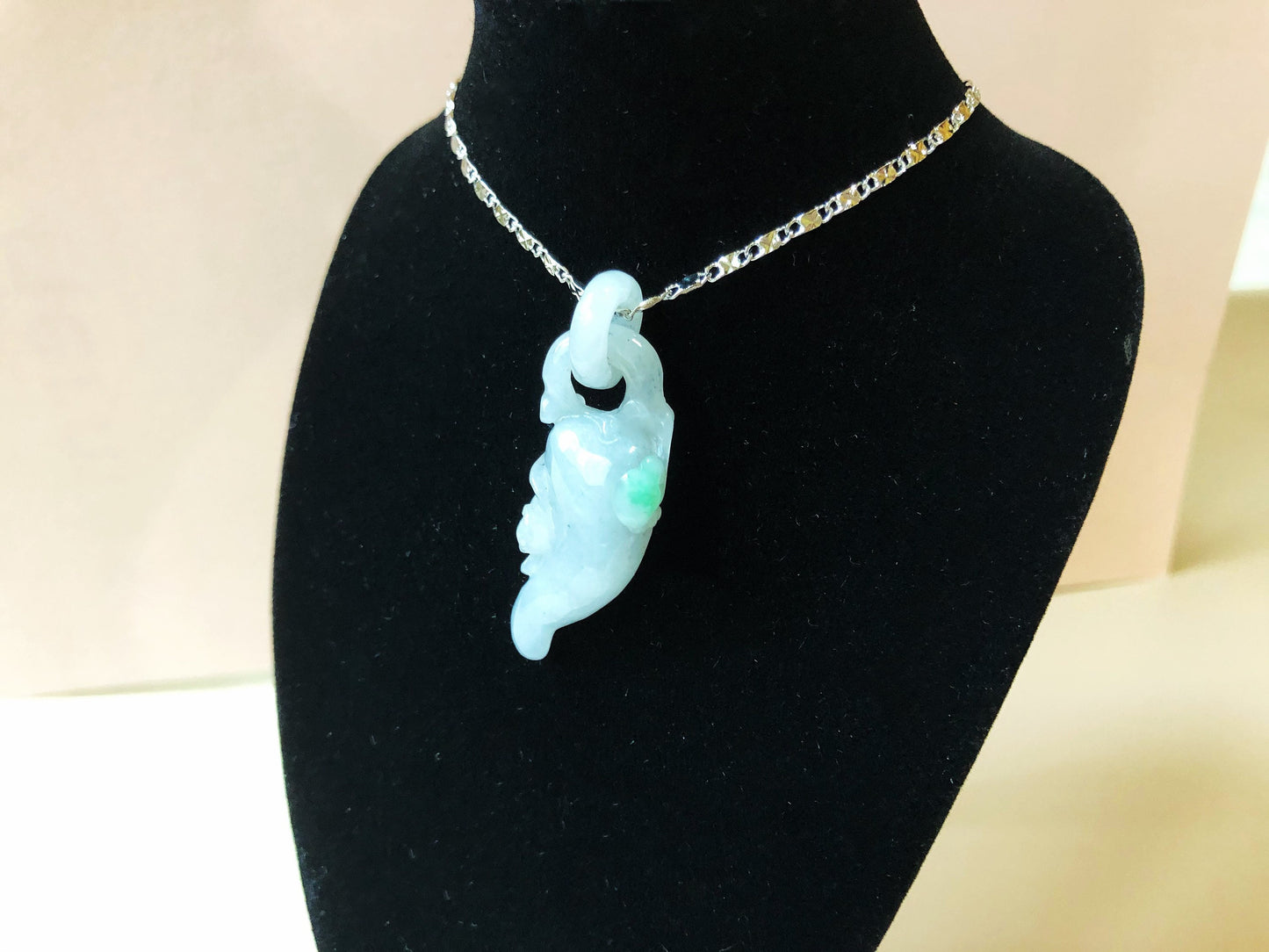 Natural Jadeite Chili Necklace Pendant