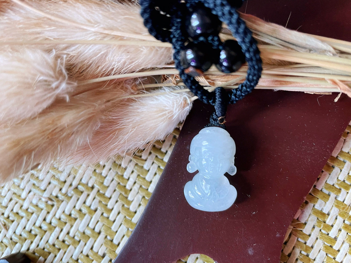 Icy Jadeite Buddha Pendant - for Meditation