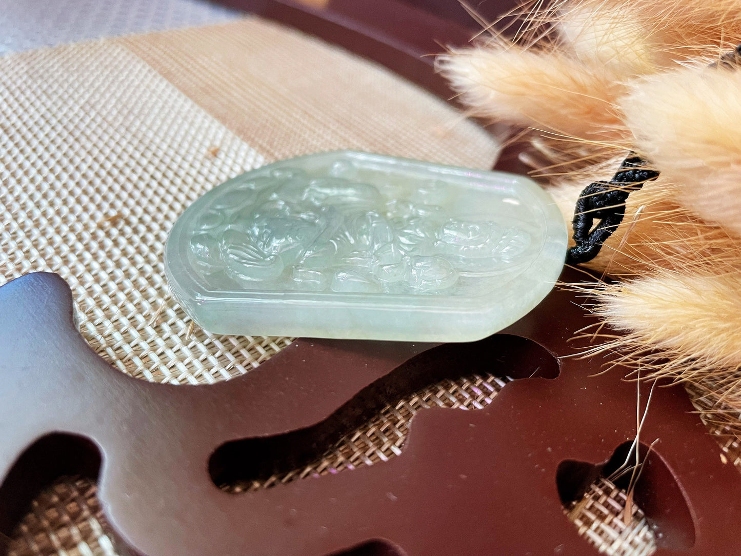 Translucent Jadeite Buddha Pendant - for Meditation