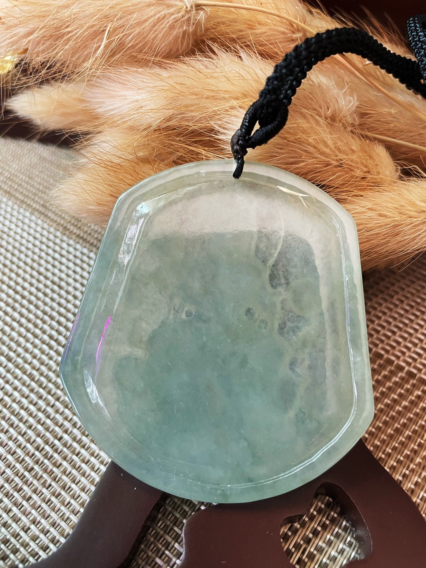 Translucent Jadeite Buddha Pendant - for Meditation