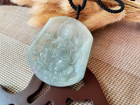 Translucent Jadeite Buddha Pendant - for Meditation