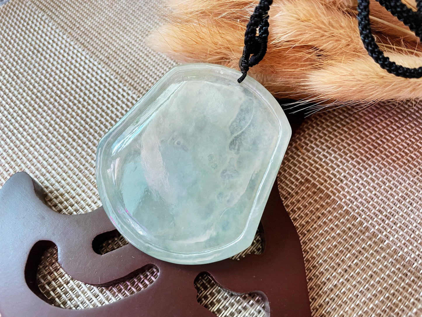 Translucent Jadeite Buddha Pendant - for Meditation