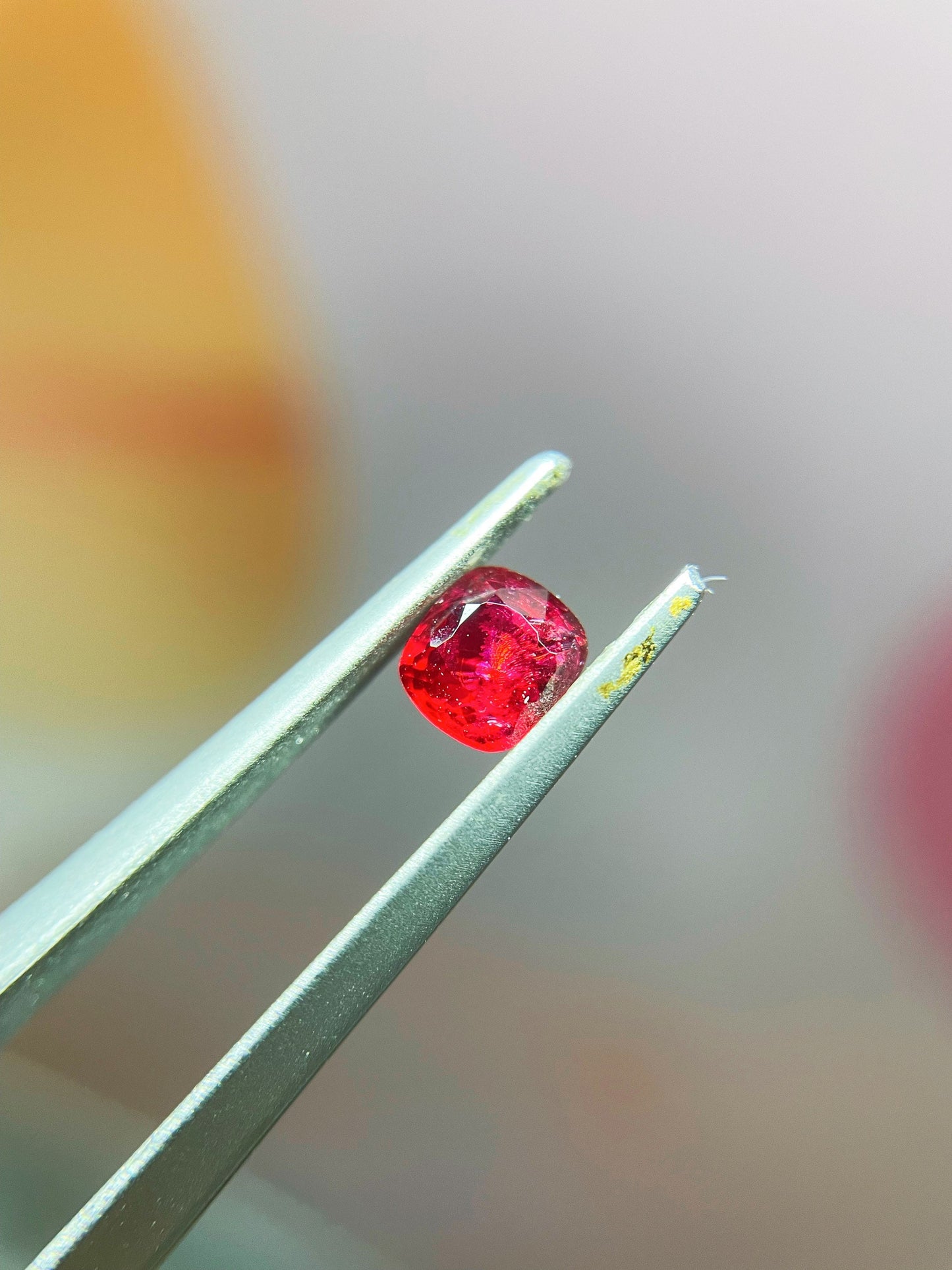 Natural Myanmar Vivid Jedi Red Spinel Gemstone