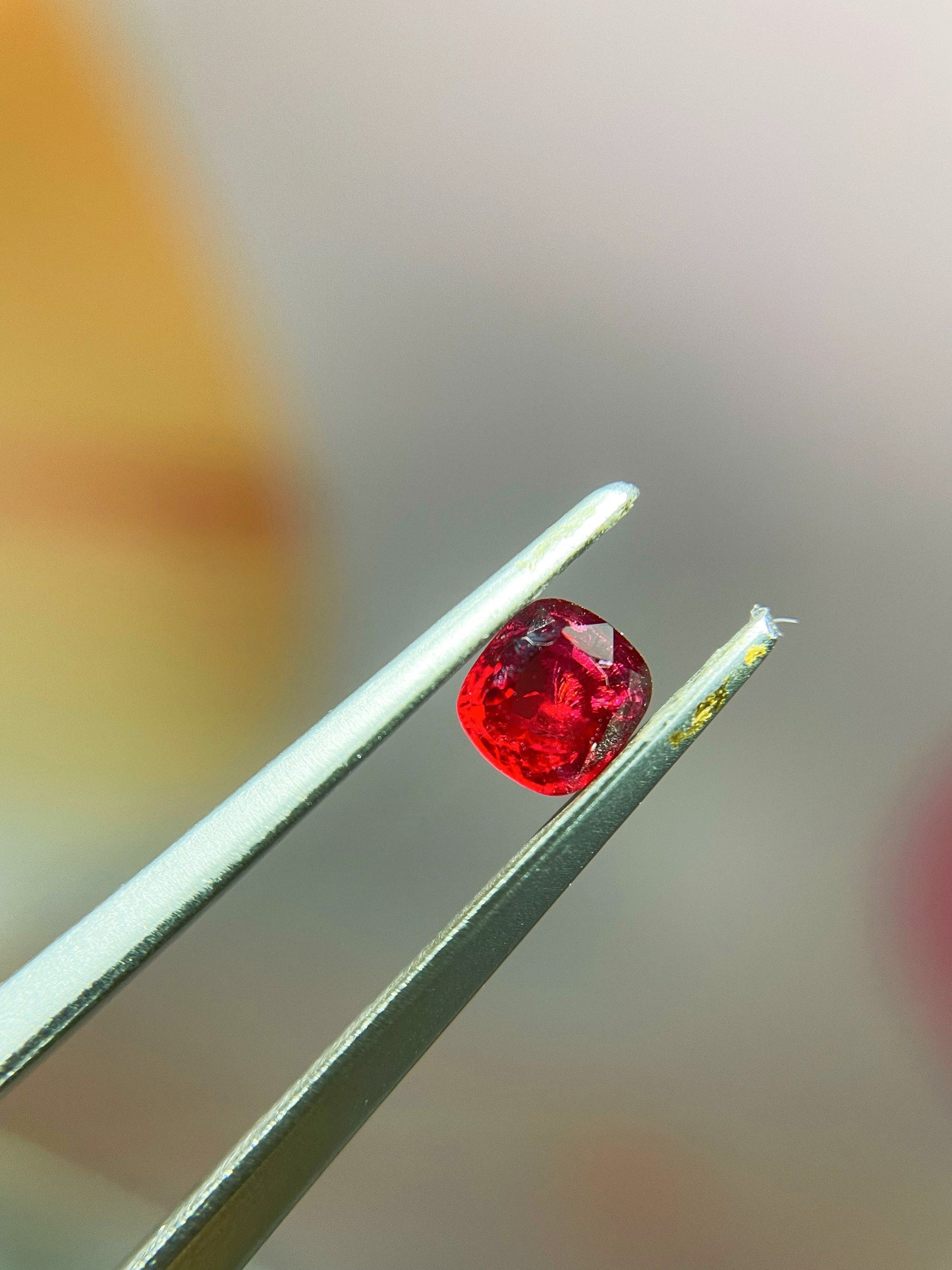 Natural Myanmar Vivid Jedi Red Spinel Gemstone