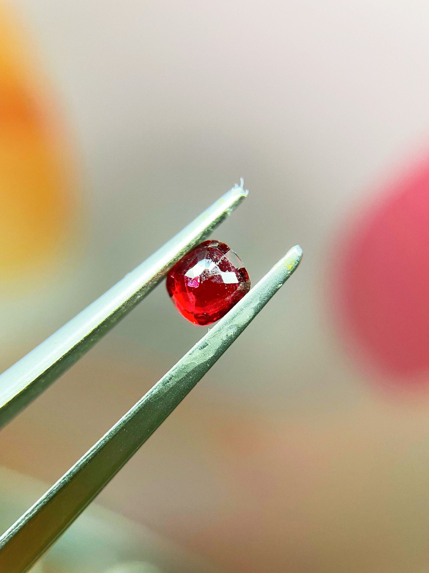 Natural Myanmar Vivid Jedi Red Spinel Gemstone