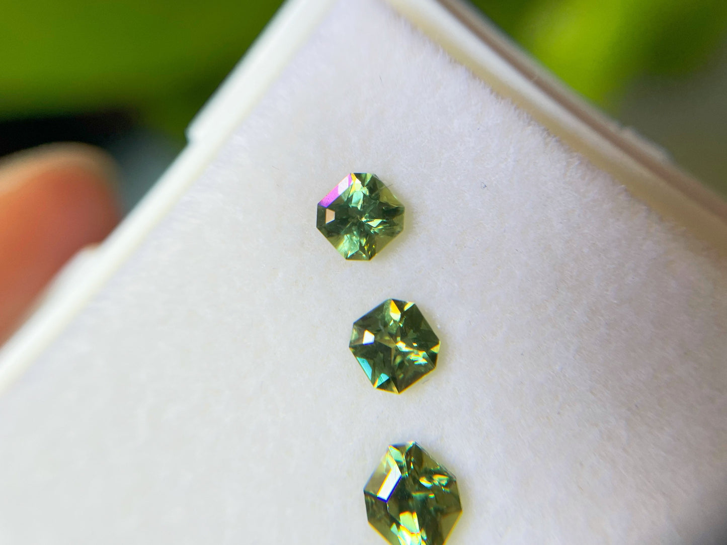 Octagon Demantoid Garnet Loose Gemstones