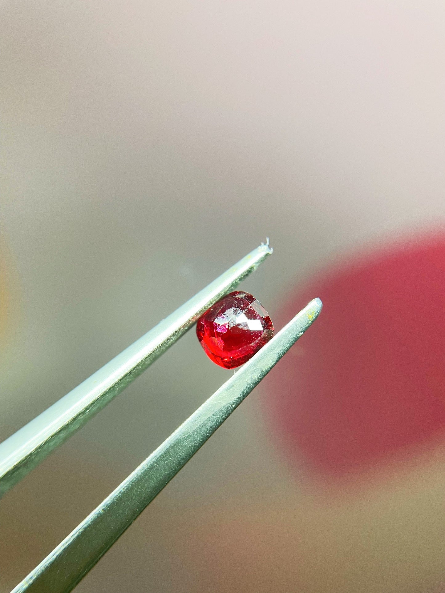 Natural Myanmar Vivid Jedi Red Spinel Gemstone