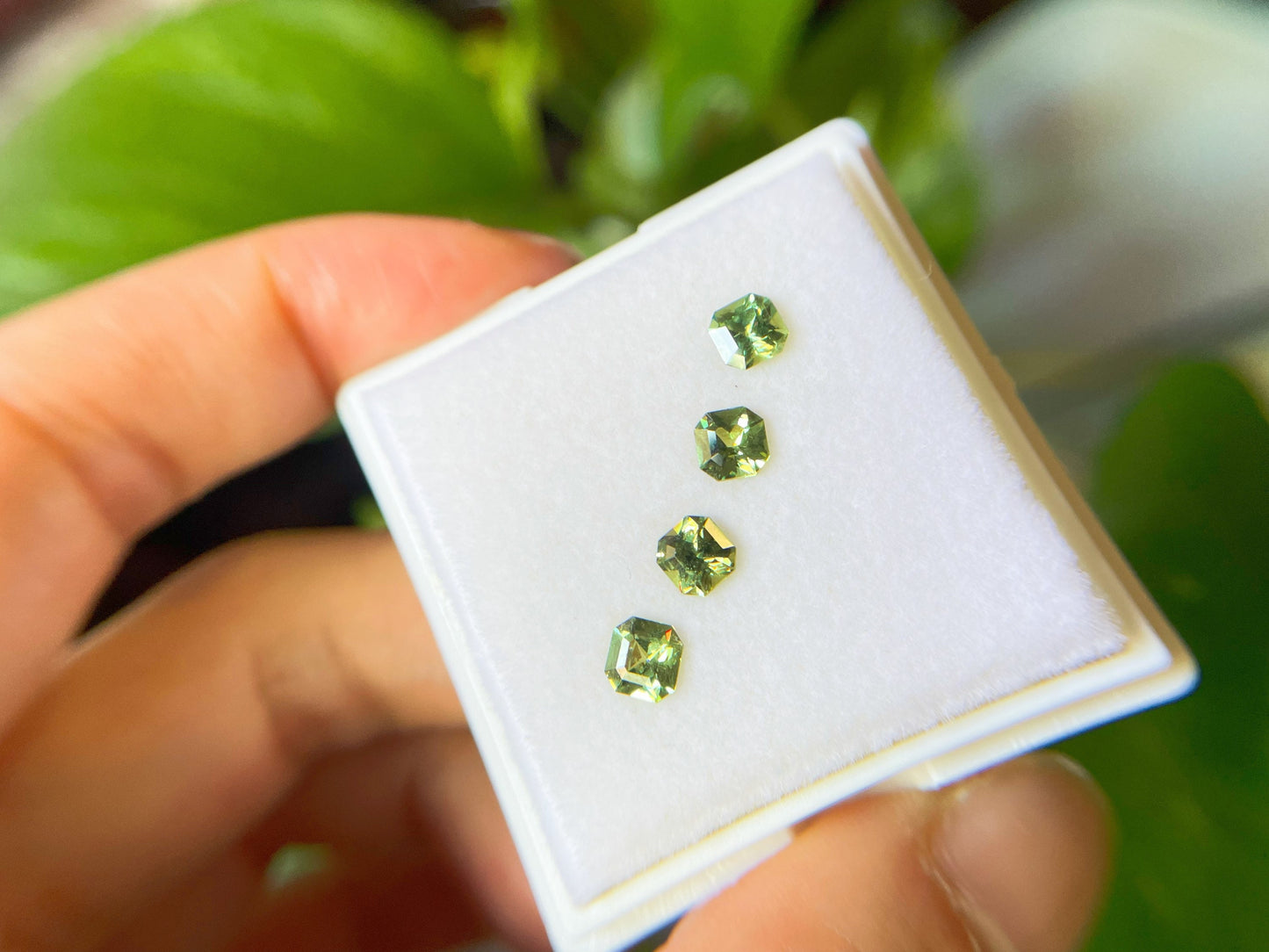 Octagon Demantoid Garnet Loose Gemstones