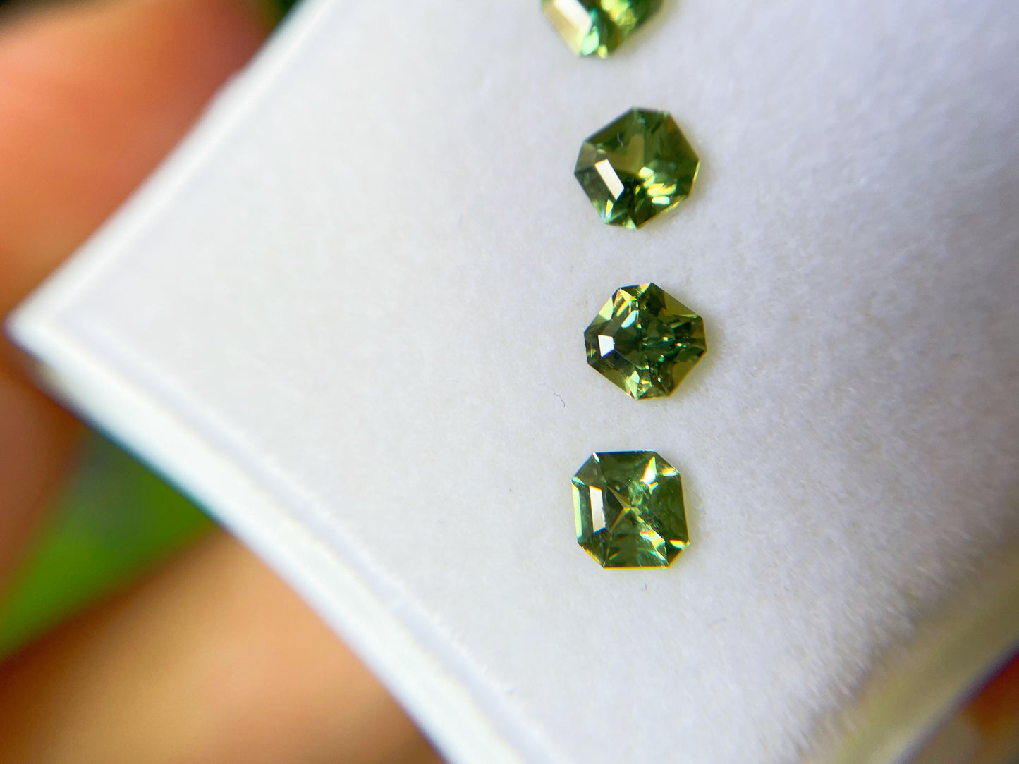 Octagon Demantoid Garnet Loose Gemstones