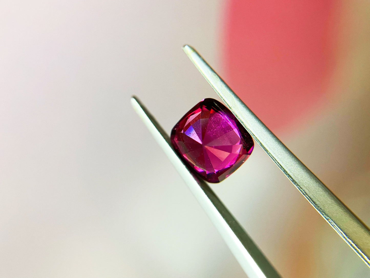 Purplish Red Garnet Gemstone