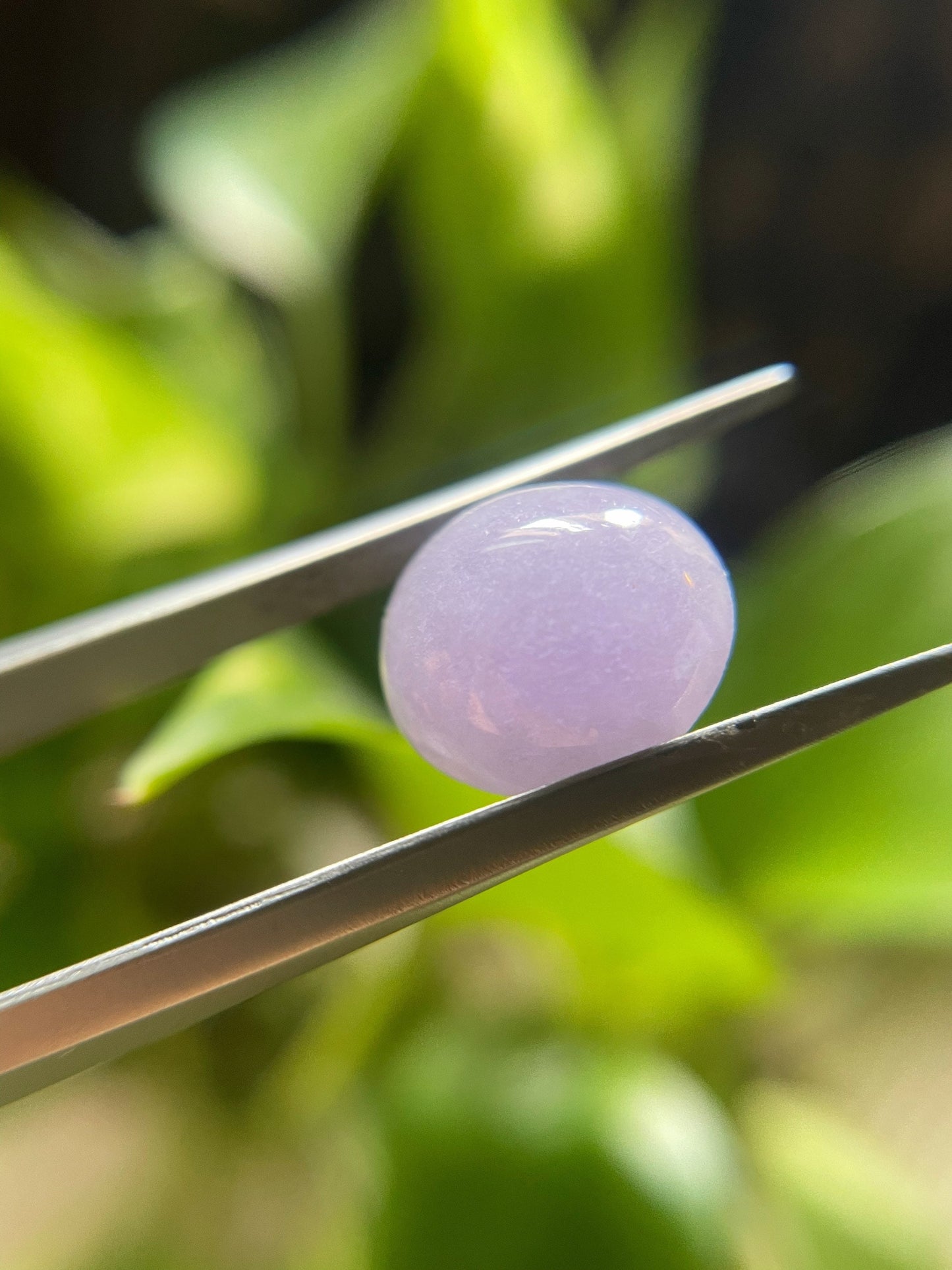 Natural Lavender Jadeite Cabochon