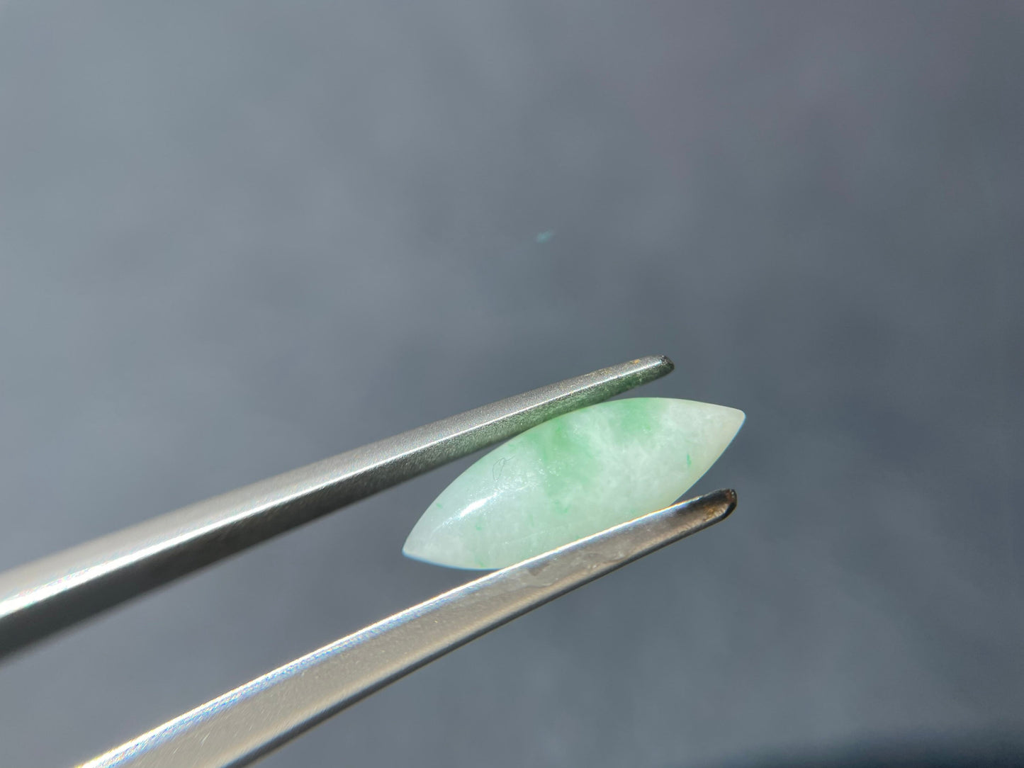 Apple Green Marquise Cut Jadeite Cabochon