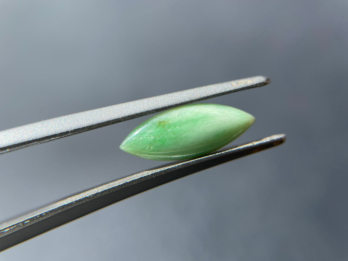 Apple Green Marquise Cut Jadeite Cabochon