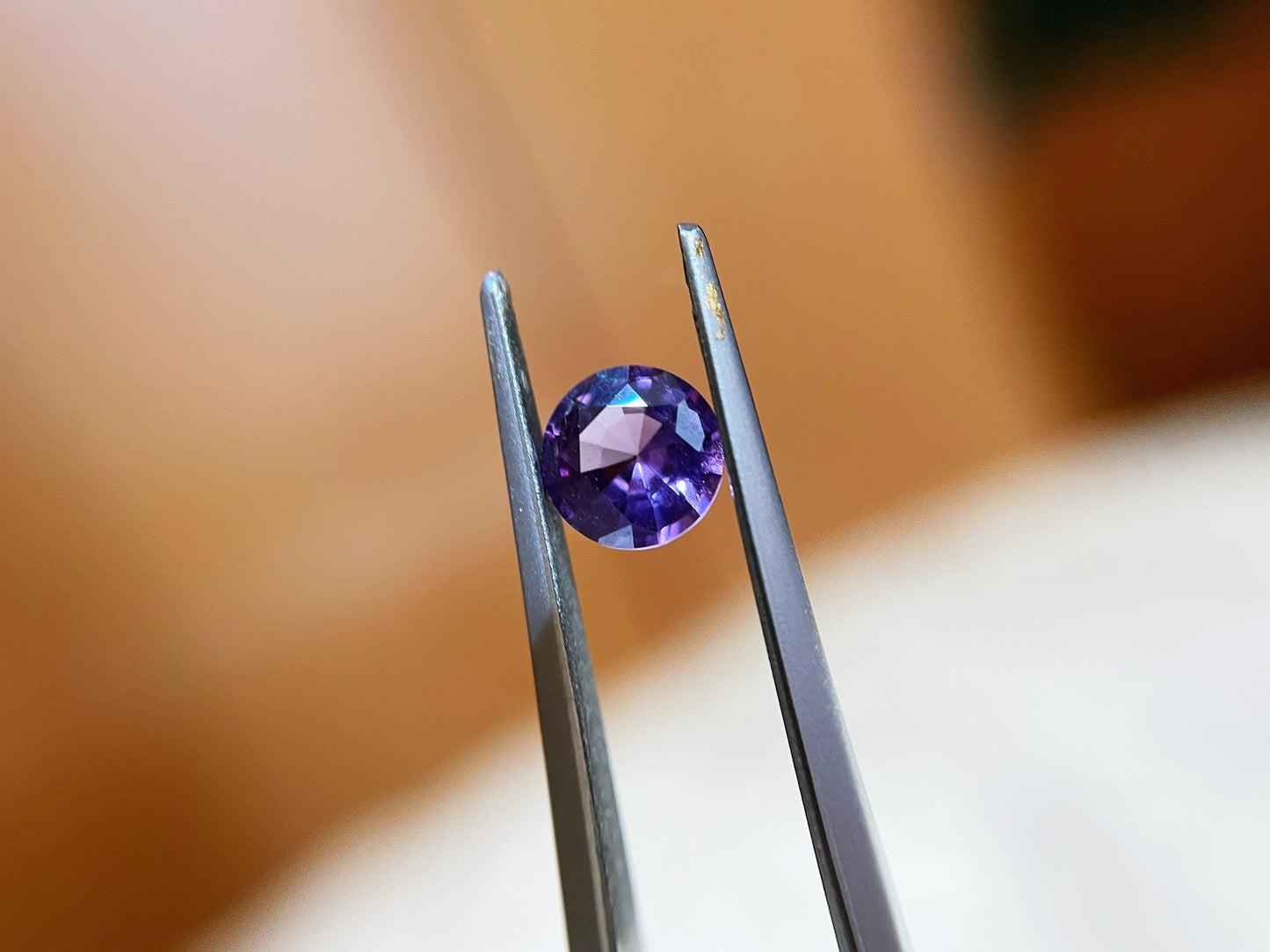 Natural Sri Lanka Metallic Purple Round Spinel