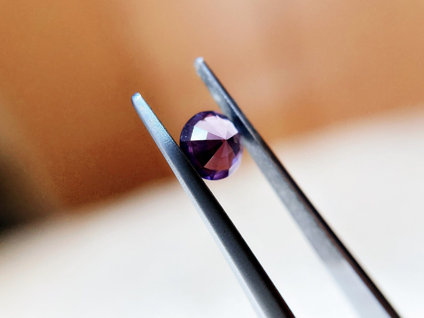 Natural Sri Lanka Metallic Purple Round Spinel