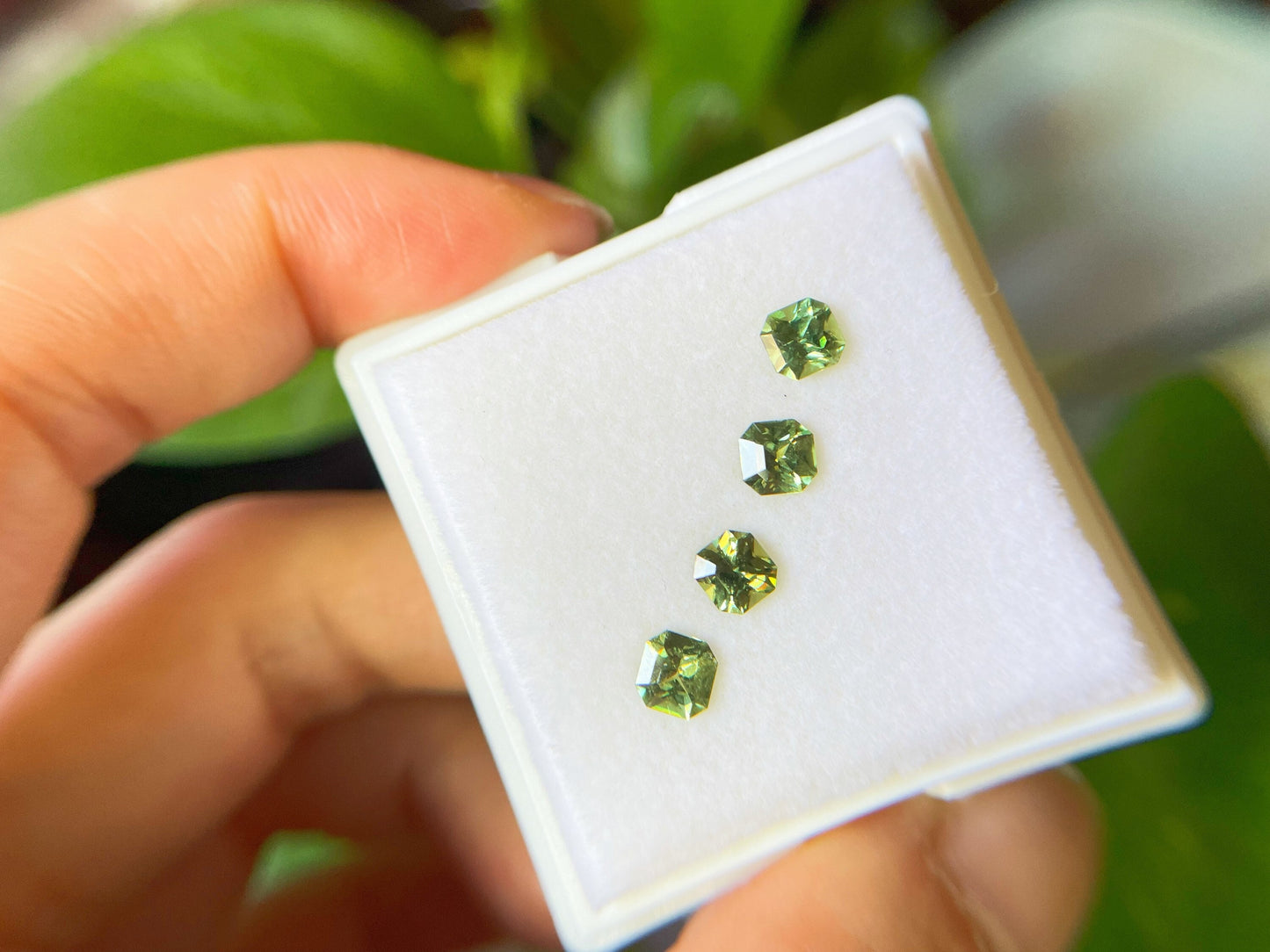 Octagon Demantoid Garnet Loose Gemstones