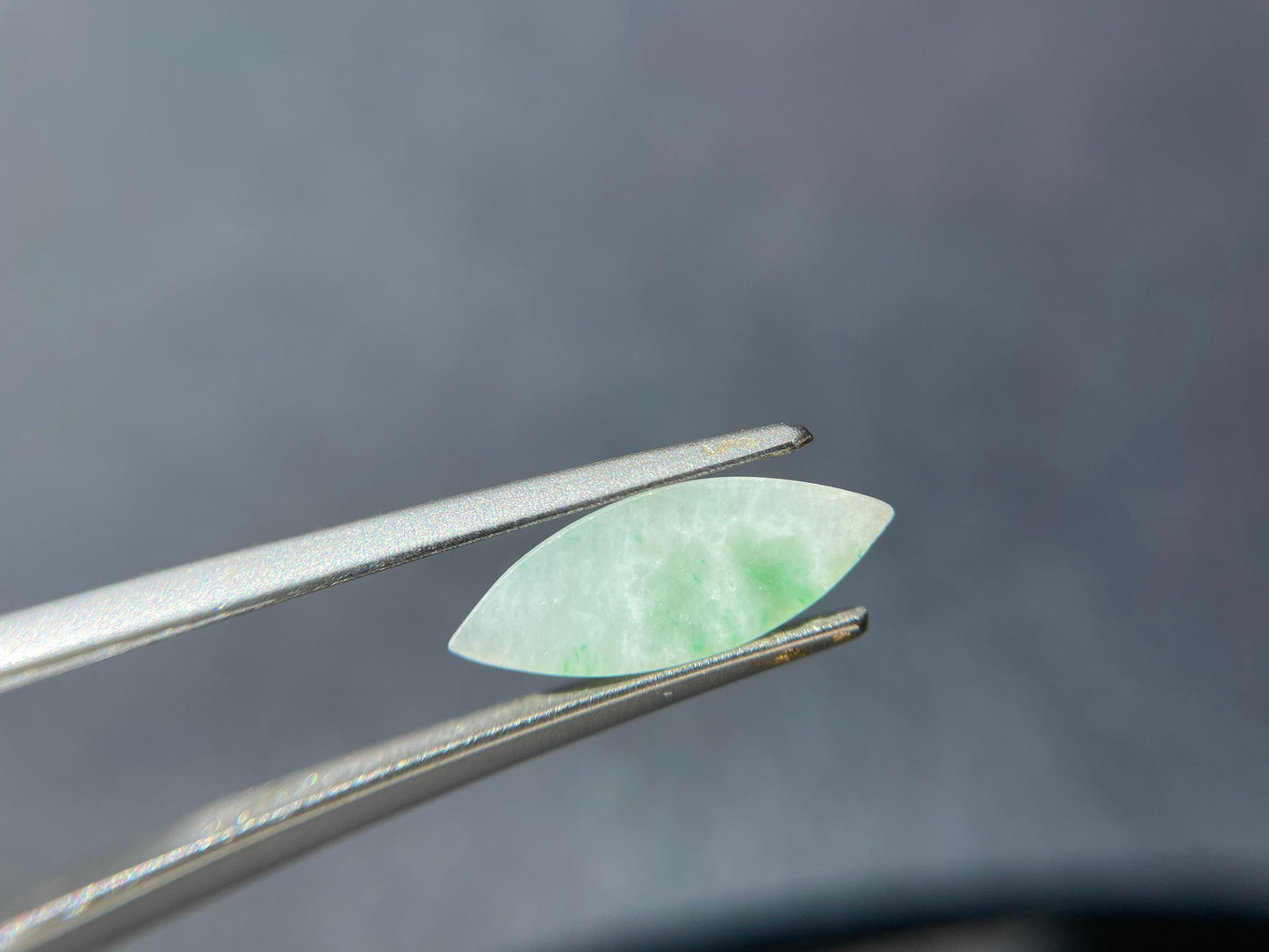 Apple Green Marquise Cut Jadeite Cabochon