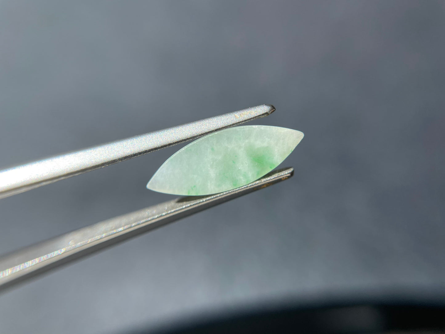 Apple Green Marquise Cut Jadeite Cabochon