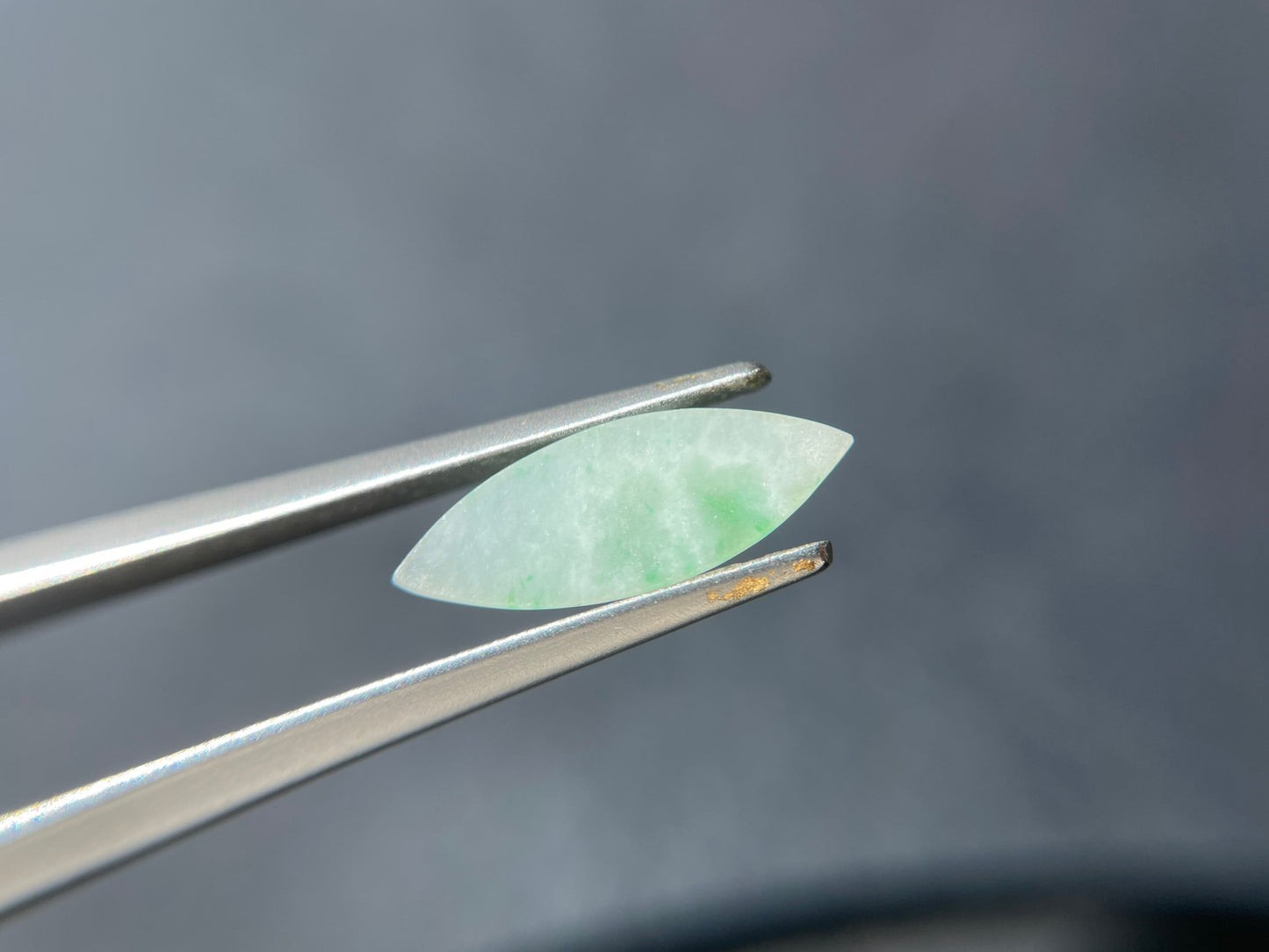 Apple Green Marquise Cut Jadeite Cabochon