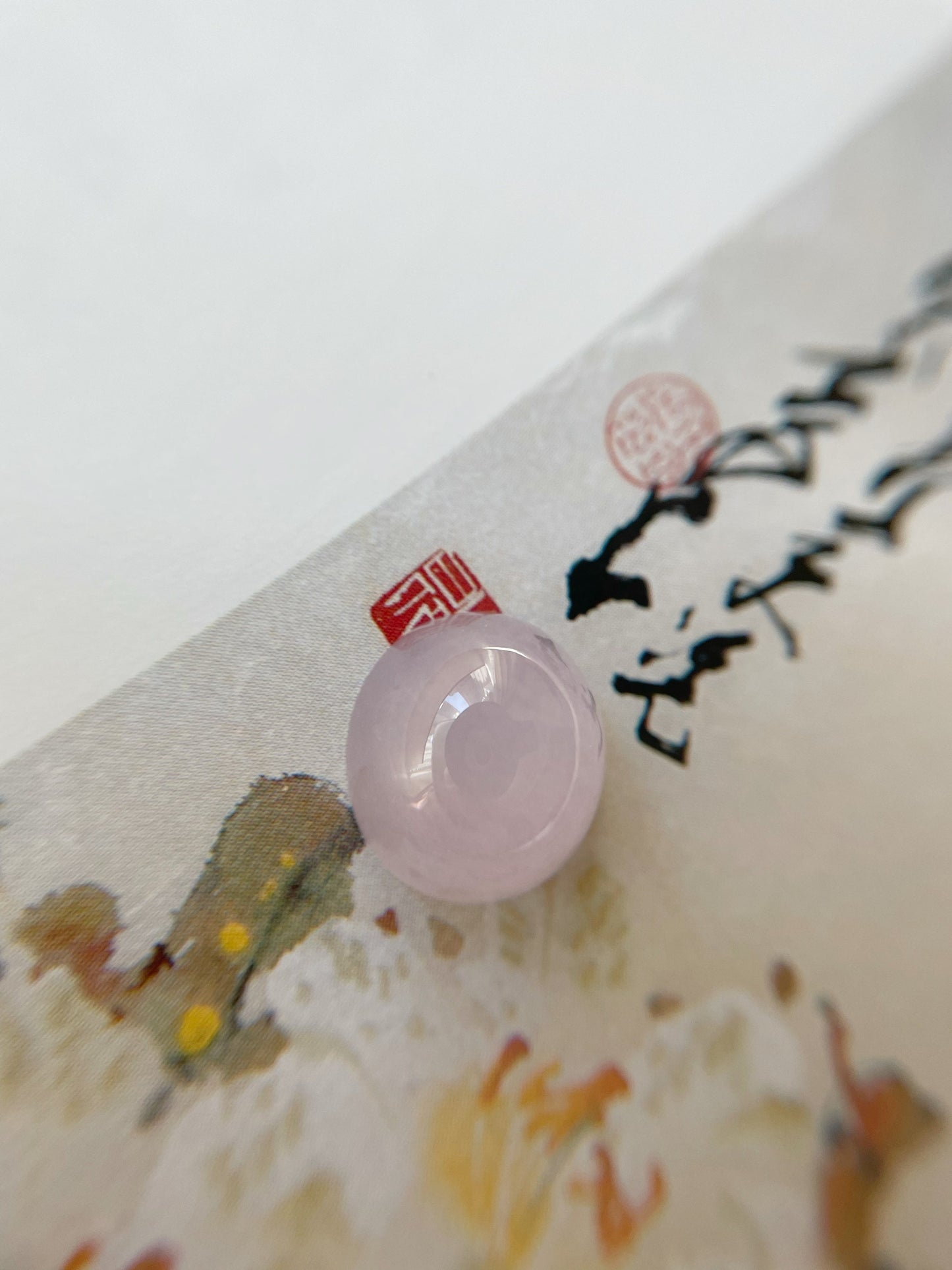 Lavender Icy Jadeite Cabochon