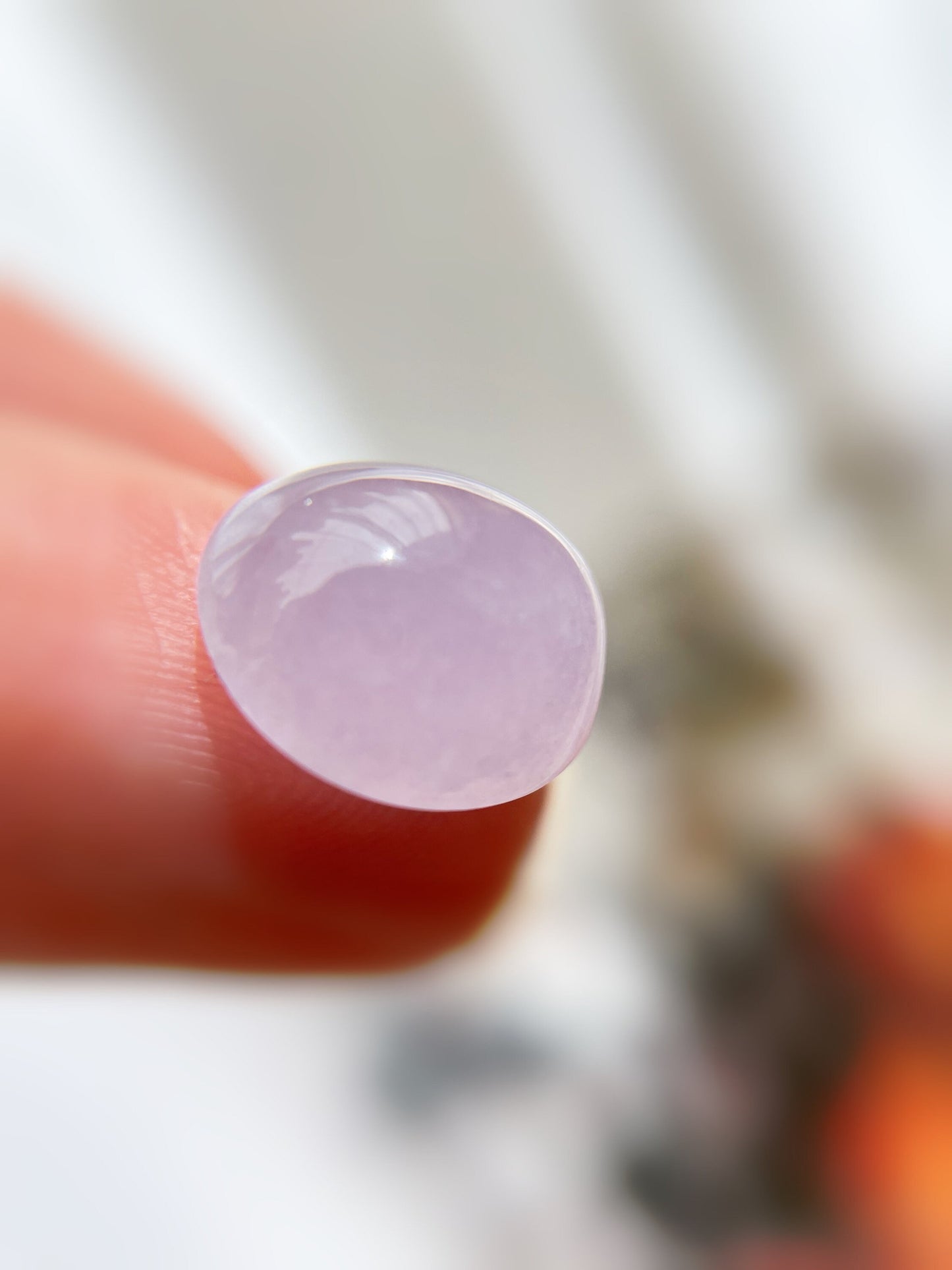 Lavender Icy Jadeite Cabochon