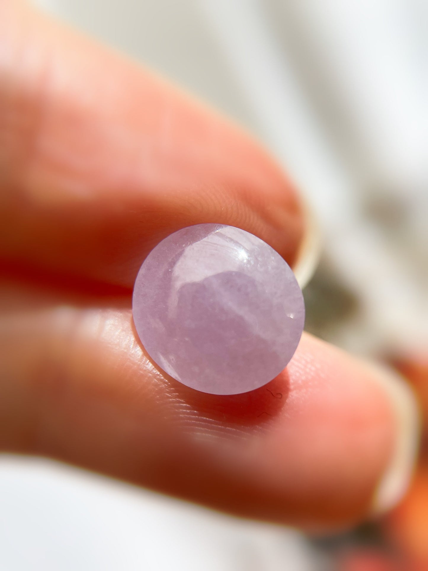 Lavender Icy Jadeite Cabochon