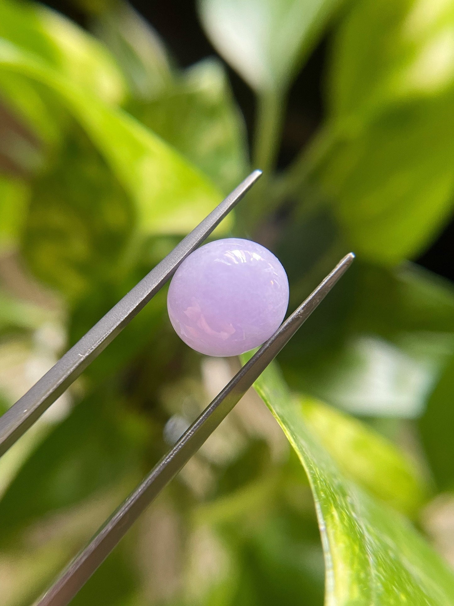 Natural Lavender Jadeite Cabochon