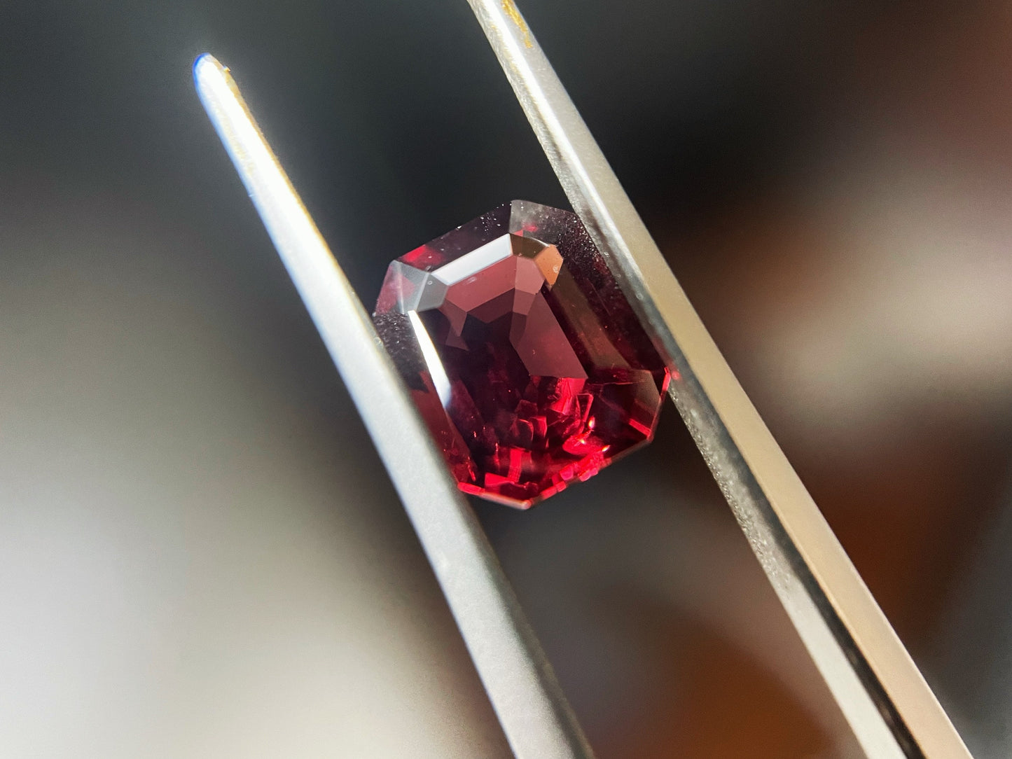 Intense Red Spinel Gemstone