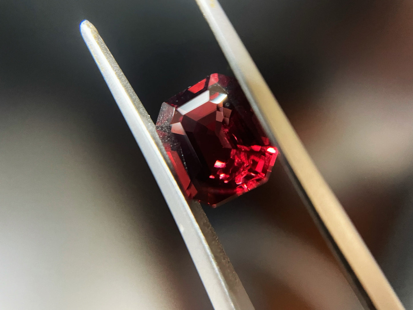 Intense Red Spinel Gemstone