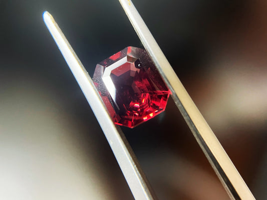 Intense Red Spinel Gemstone