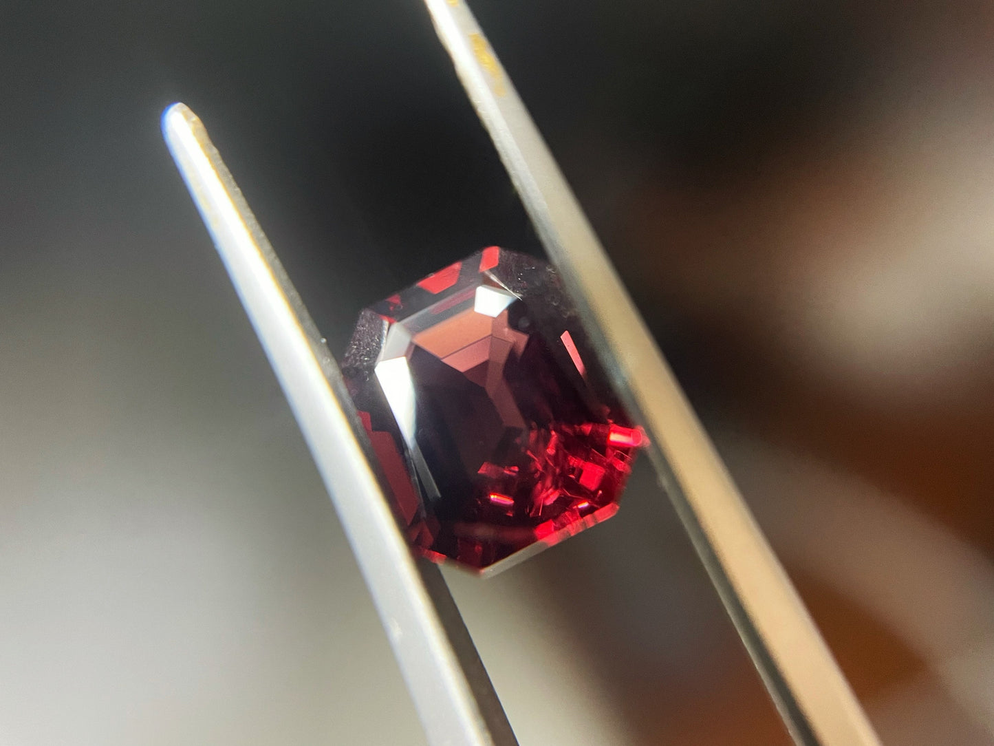 Intense Red Spinel Gemstone