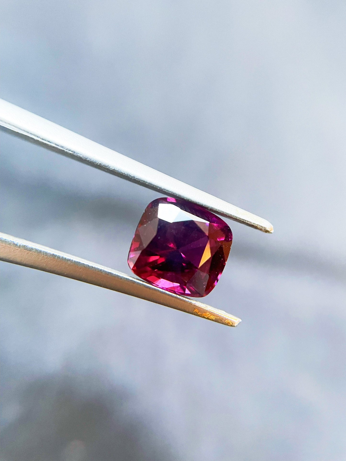 Purplish Red Garnet Gemstone